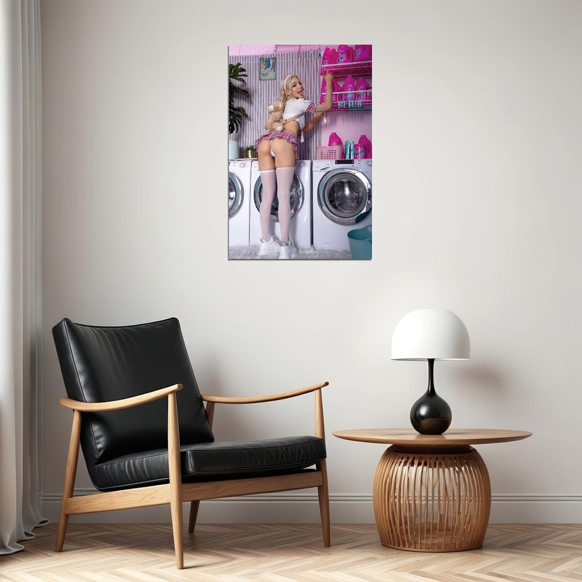 Kawaii Girl Skirt Beautiful Hot Woman Model Poster Wall Art Print Home Wall Decor - xonomax