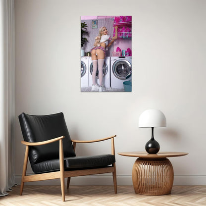 Kawaii Girl Skirt Beautiful Hot Woman Model Poster Wall Art Print Home Wall Decor - xonomax