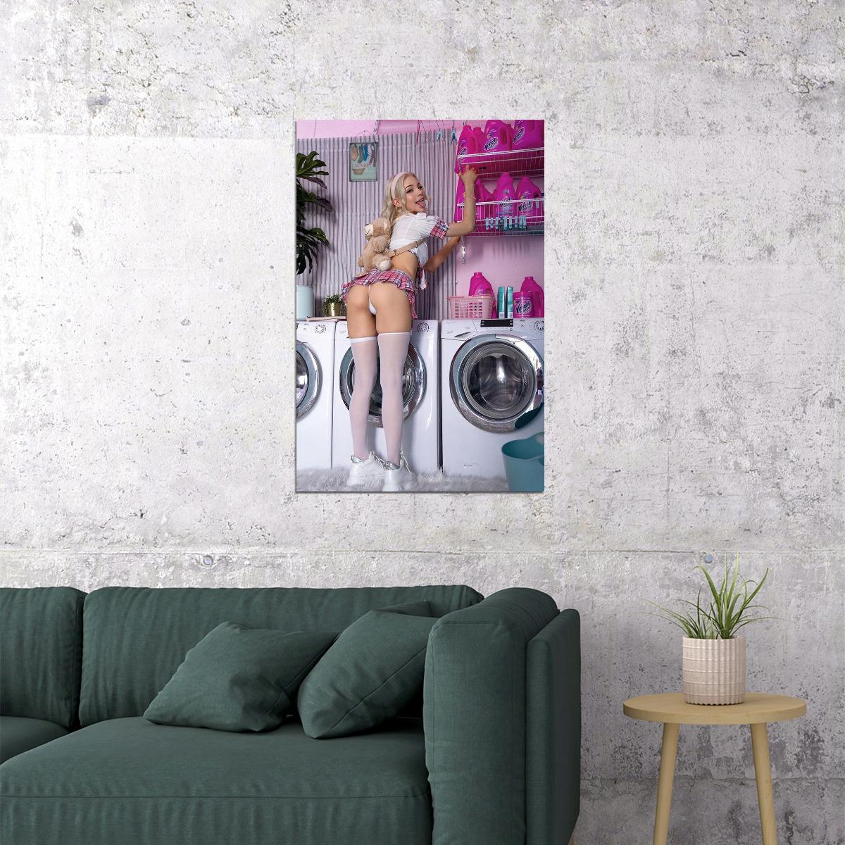 Kawaii Girl Skirt Beautiful Hot Woman Model Poster Wall Art Print Home Wall Decor - xonomax