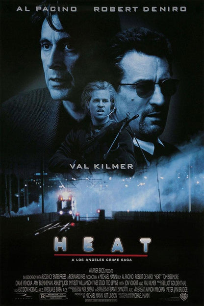 Heat Action Crime Classic Movie Cinema Film Poster Wall Art Print Home Wall Decor - xonomax