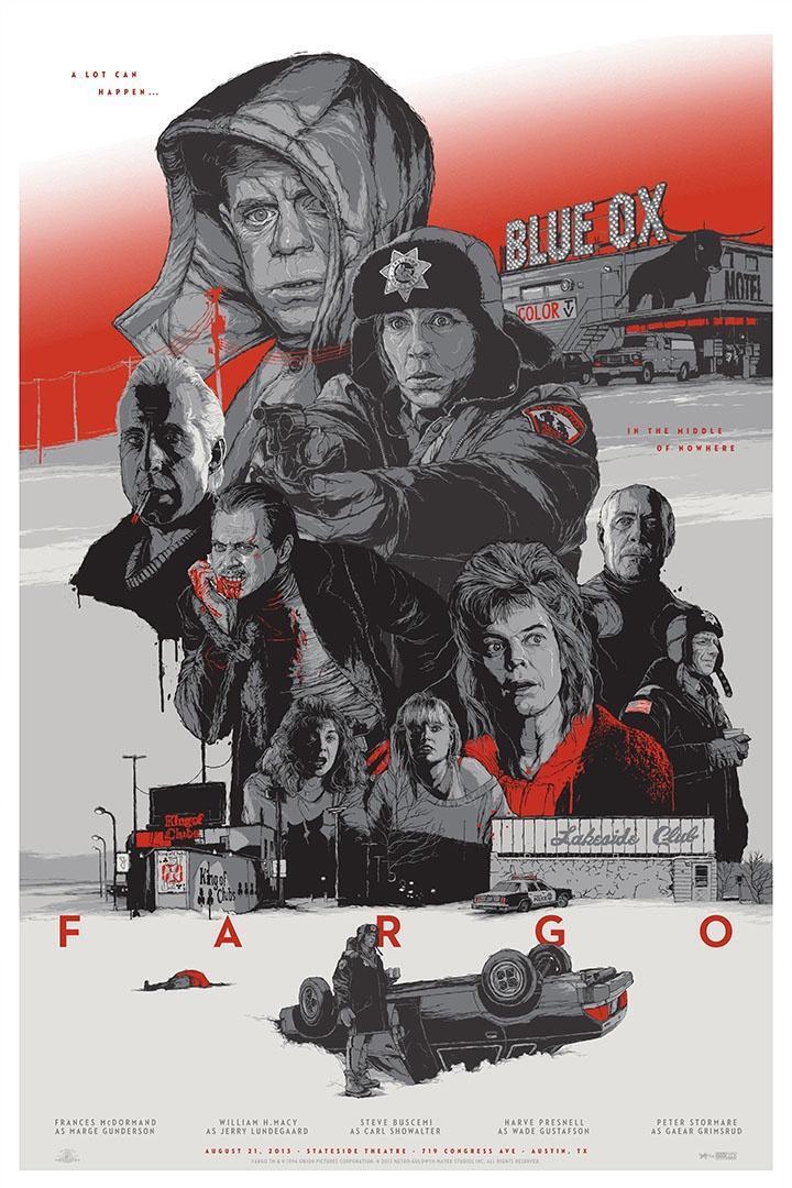 Fargo Crime Thriller Classic 90's Movie Cinema Film Poster Wall Art Print Home Wall Decor - xonomax