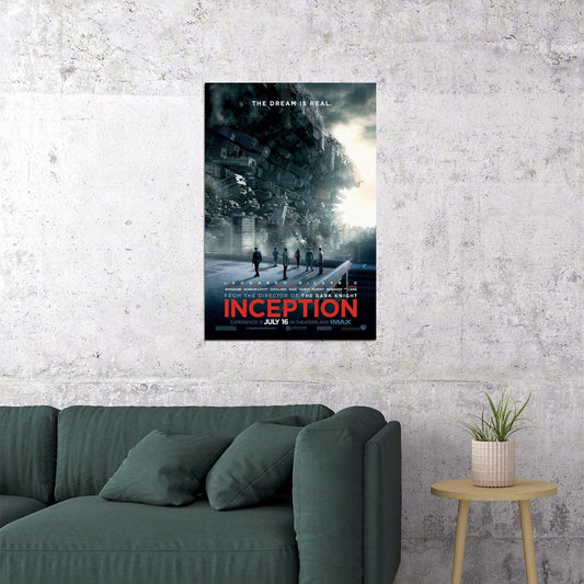 Inception Science Fiction Thriller Movie Cinema Film Poster Wall Art Print Home Wall Decor - xonomax