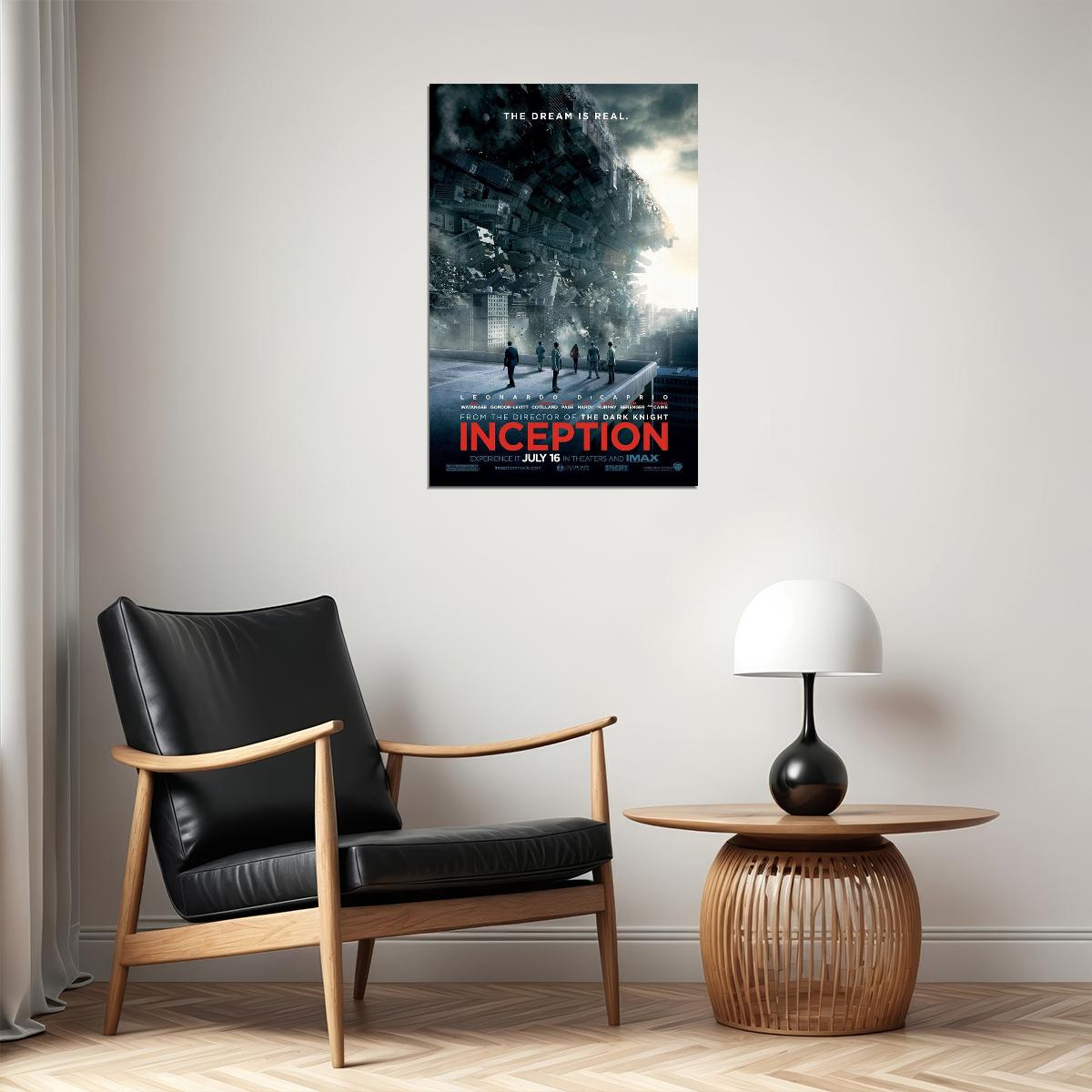 Inception Science Fiction Thriller Movie Cinema Film Poster Wall Art Print Home Wall Decor - xonomax