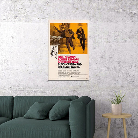 Butch Cassidy And The Sundance Kid Cinema Film De Poster Wall Art Print Home Wall Decor - xonomax