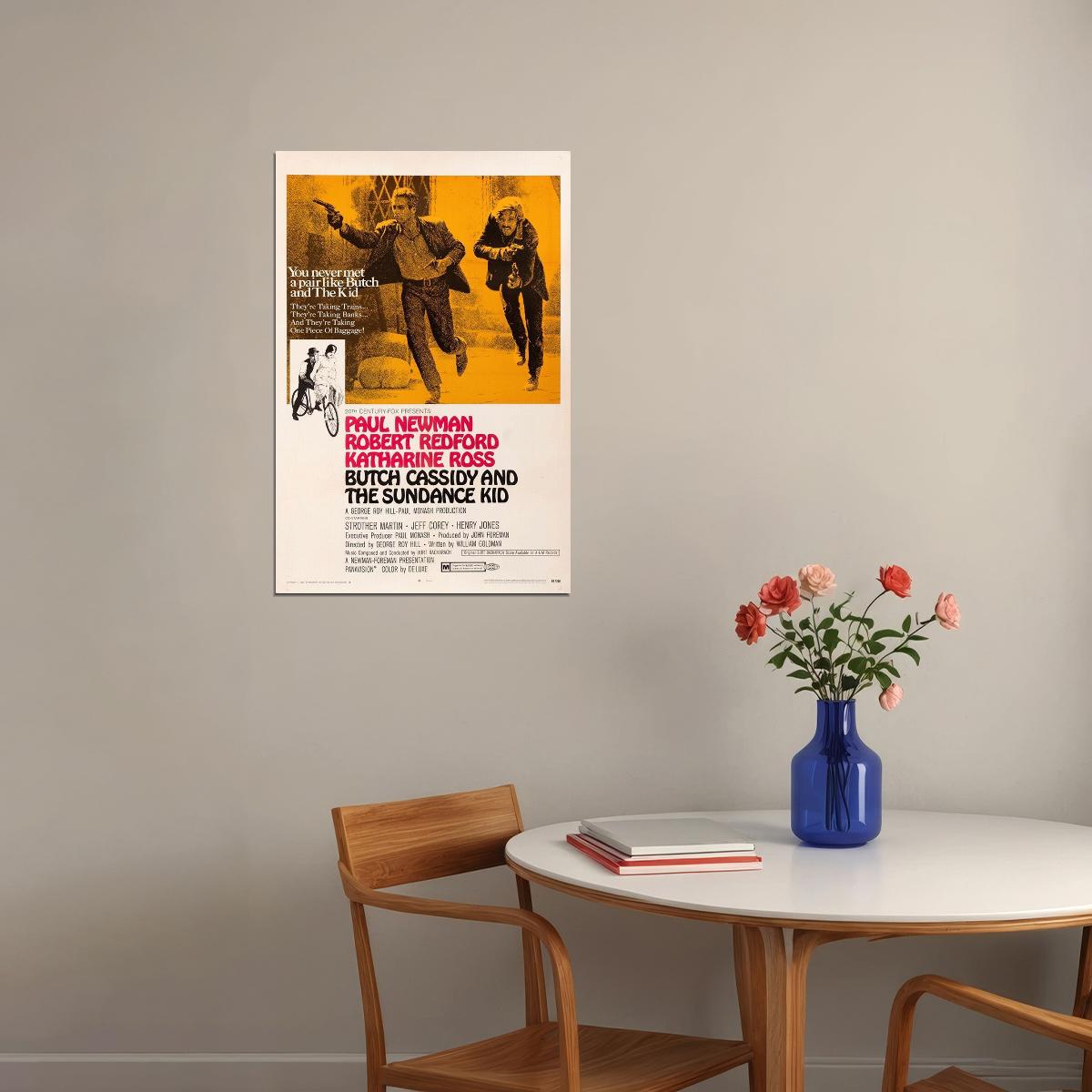 Butch Cassidy And The Sundance Kid Cinema Film De Poster Wall Art Print Home Wall Decor - xonomax
