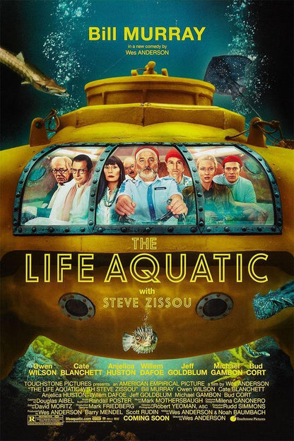 The Life Aquatic With Steve Zissou Action Adventure Movie Poster Wall Art Print Home Wall Decor - xonomax
