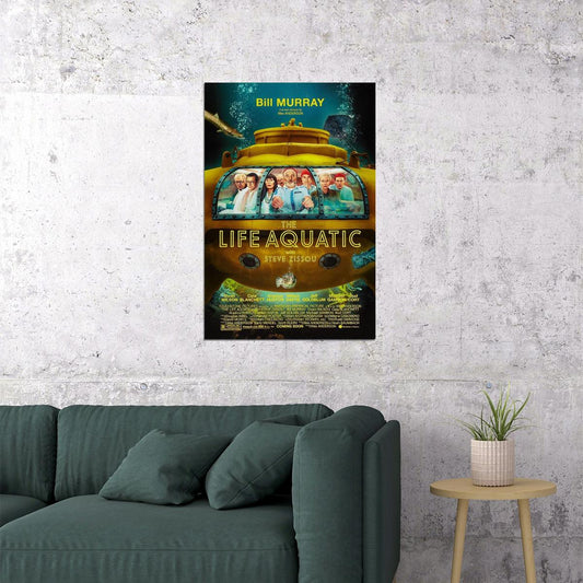 The Life Aquatic With Steve Zissou Action Adventure Movie Poster Wall Art Print Home Wall Decor - xonomax