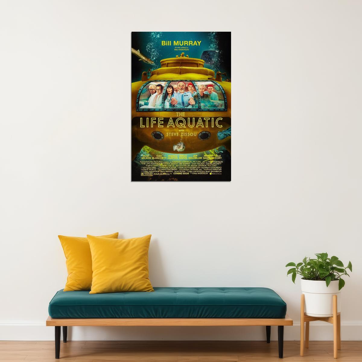 The Life Aquatic With Steve Zissou Action Adventure Movie Poster Wall Art Print Home Wall Decor - xonomax