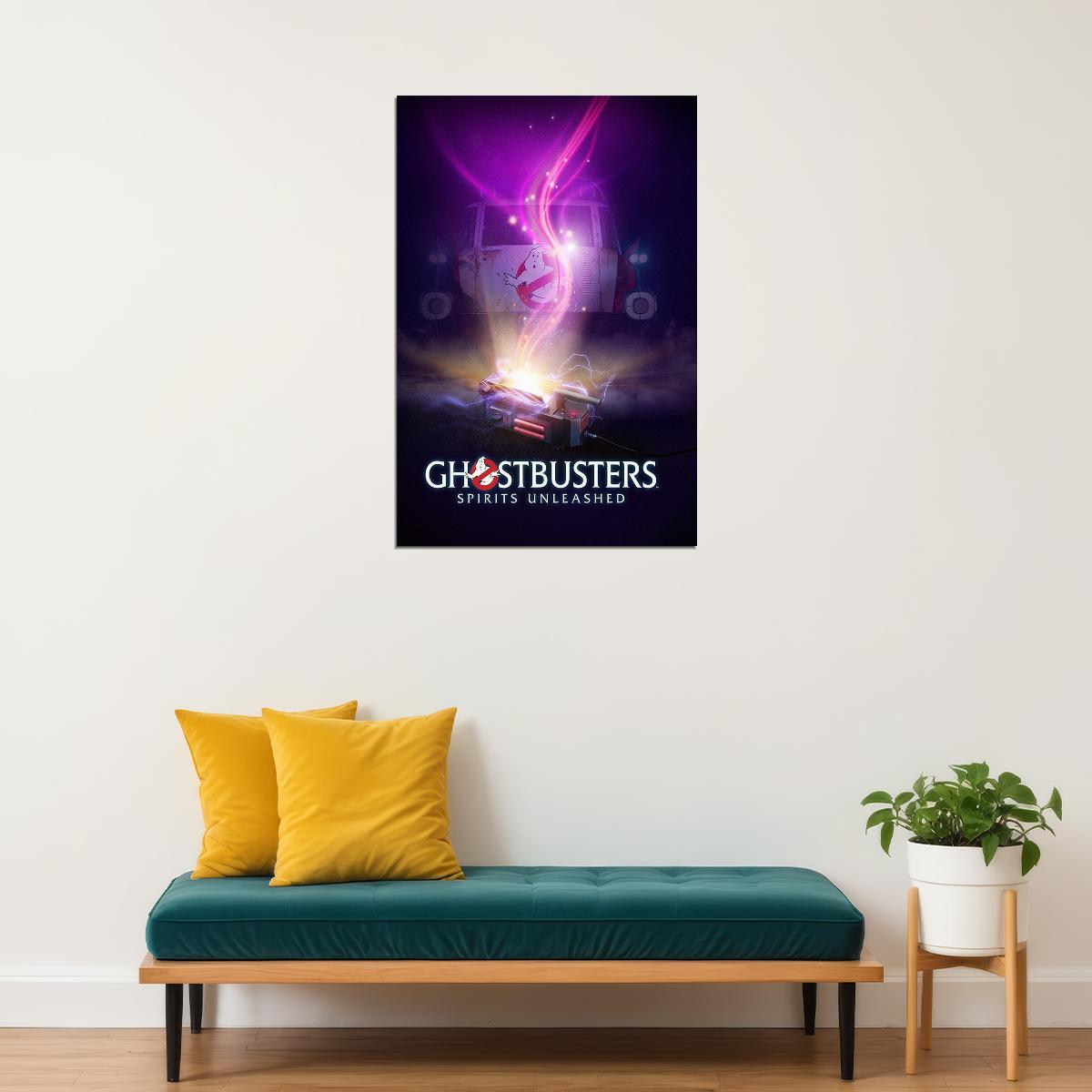 Ghostbusters Spirits Unleashed Adventure Horror Video Game Poster Wall Art Print Home Wall Decor - xonomax