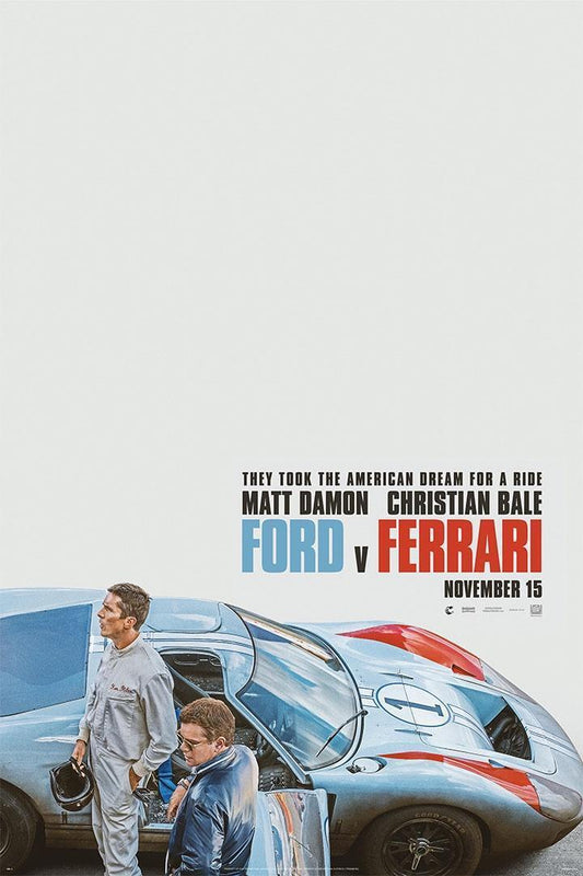 Ford V Ferrari Movie Christian Bale Car Action Poster Wall Art Print Home Wall Decor - xonomax
