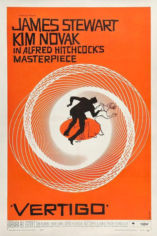 Vertigo Mystery Thriller Classic Movie Film Poster Wall Art Print Home Wall Decor - xonomax