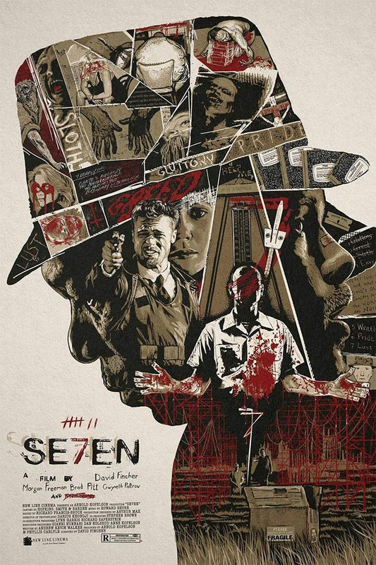 Se7en Crime Dram Movie Classic 90's Film Poster Wall Art Print Home Wall Decor