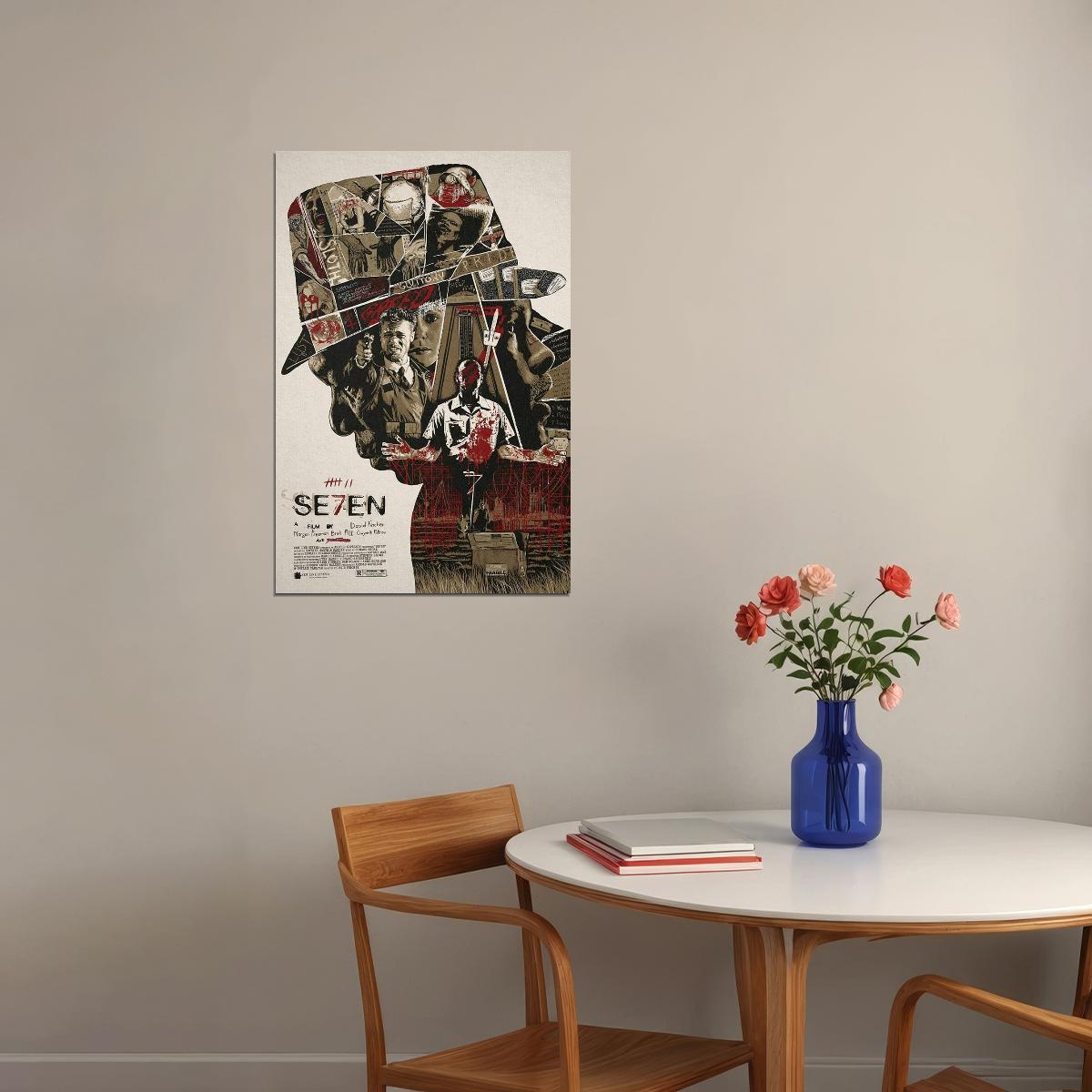 Se7en Crime Dram Movie Classic 90's Film Poster Wall Art Print Home Wall Decor