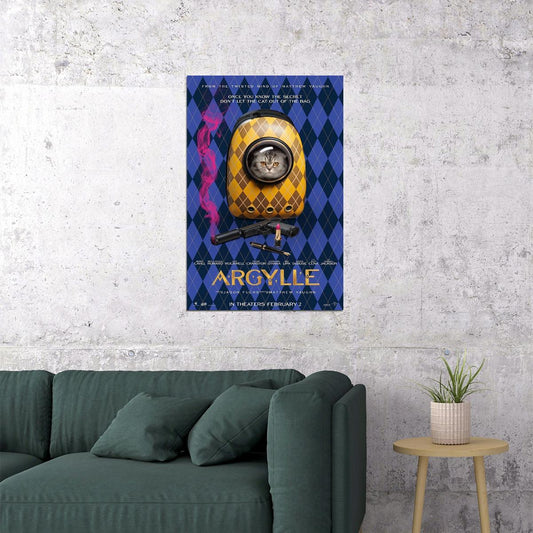 Argylle Action Thriller Movie Cinema Gift Poster Wall Art Print Home Wall Decor - xonomax