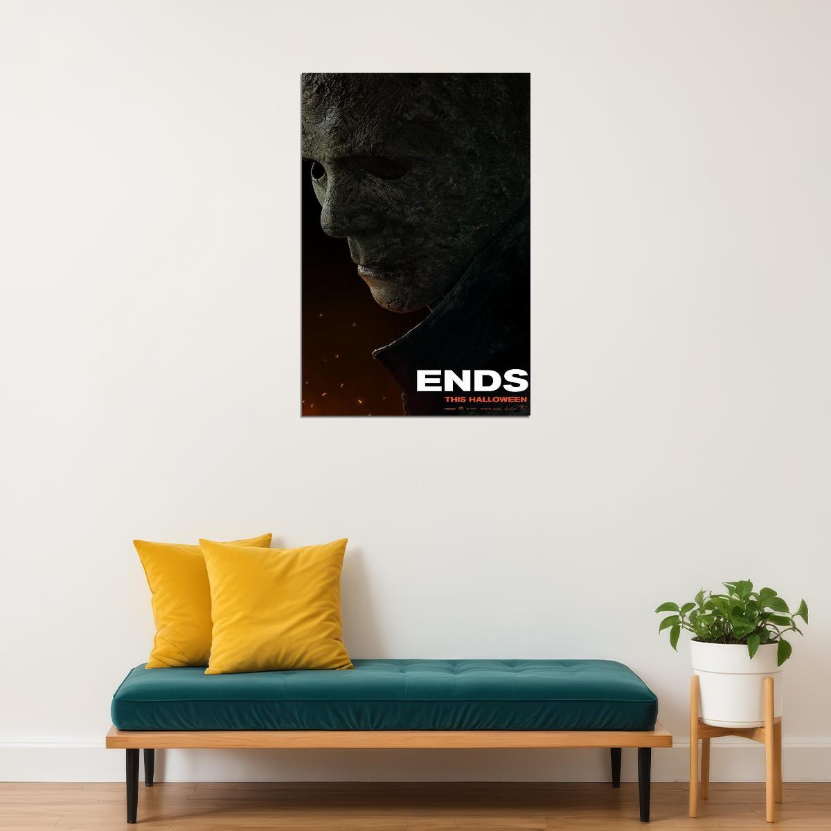 Halloween Ends Horror Mystery Movie Cinema Film Poster Wall Art Print Home Wall Decor - xonomax