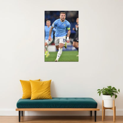 Ciro Immobile Lazio Football Soccer Athlete Sports Poster Wall Art Print Home Wall Decor - xonomax