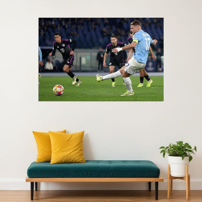 Ciro Immobile Lazio Football Soccer Player Sports Poster Wall Art Print Home Wall Decor - xonomax