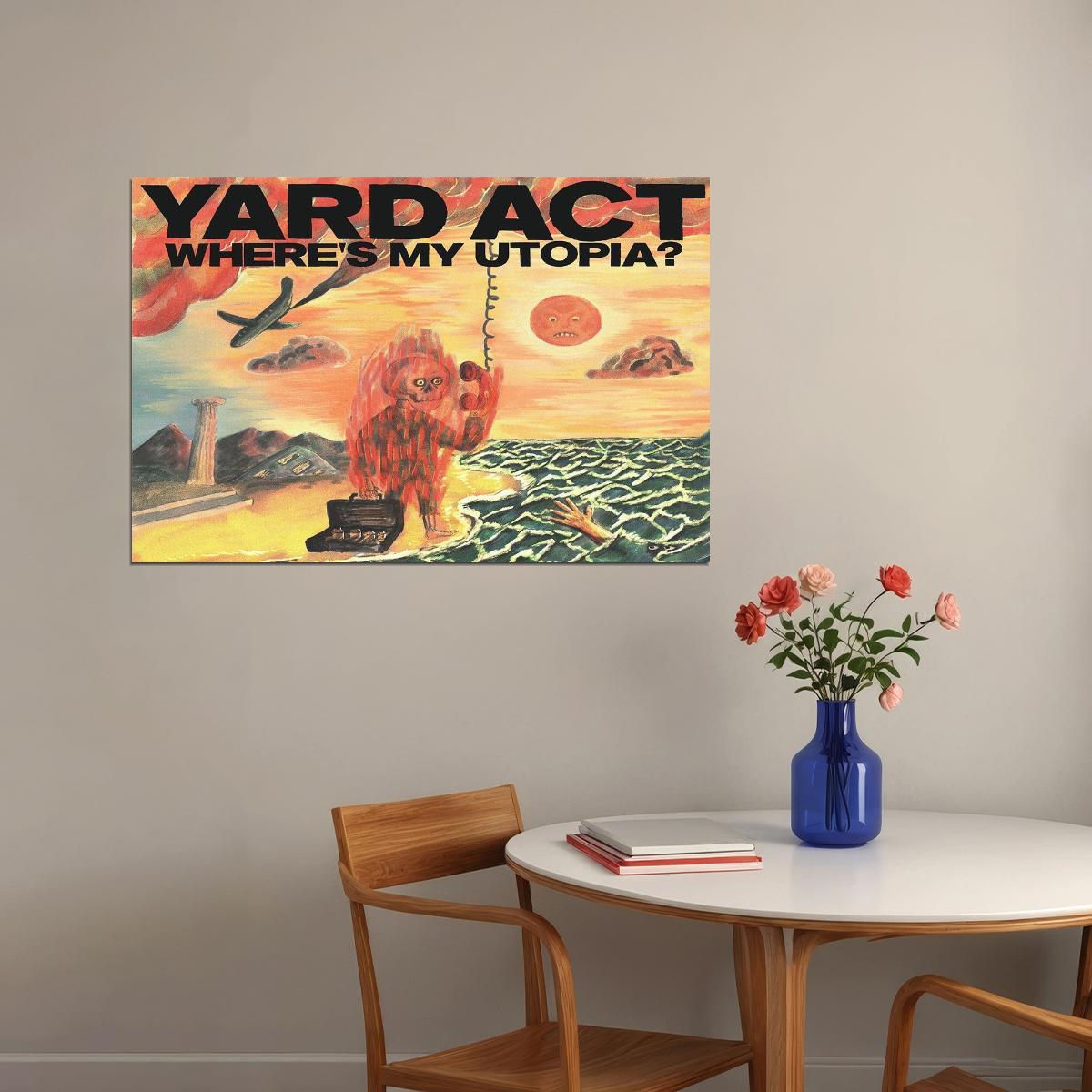 Yard Act Where’s My Utopia Singer Music Album Poster Wall Art Print Home Wall Decor - xonomax