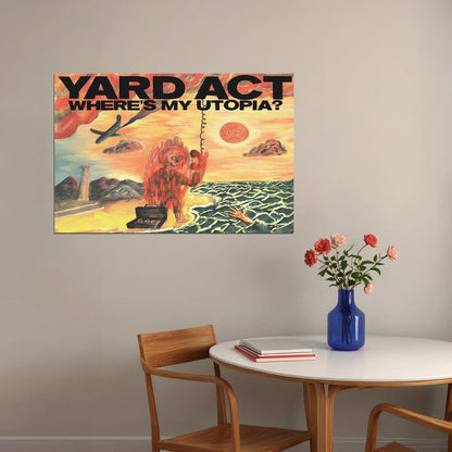 Yard Act Where’s My Utopia Singer Music Album Poster Wall Art Print Home Wall Decor - xonomax