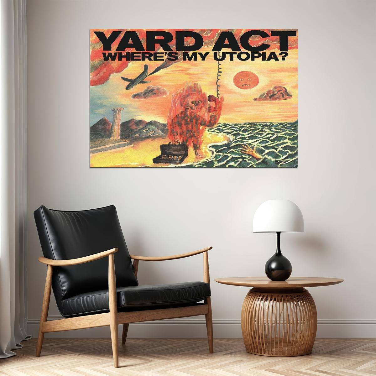 Yard Act Where’s My Utopia Singer Music Album Poster Wall Art Print Home Wall Decor - xonomax