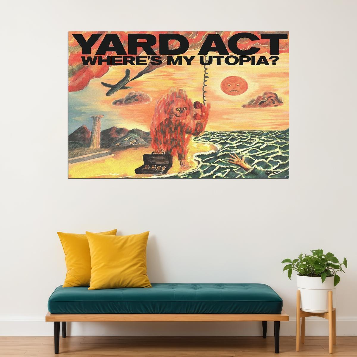 Yard Act Where’s My Utopia Singer Music Album Poster Wall Art Print Home Wall Decor - xonomax