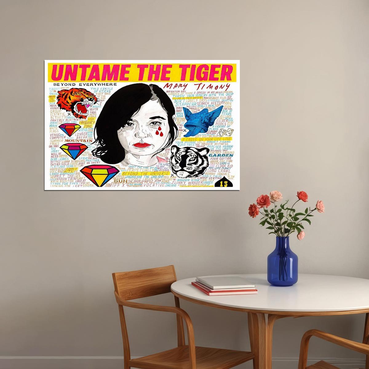 Mary Timony Untame The Tiger Celebrity American Singer Artist Poster Wall Art Print Home Wall Decor - xonomax