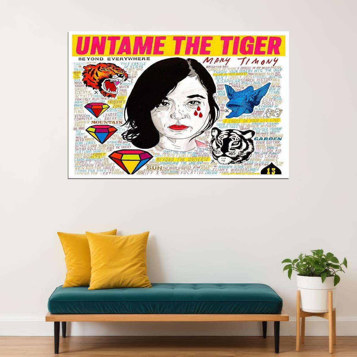 Mary Timony Untame The Tiger Celebrity American Singer Artist Poster Wall Art Print Home Wall Decor - xonomax