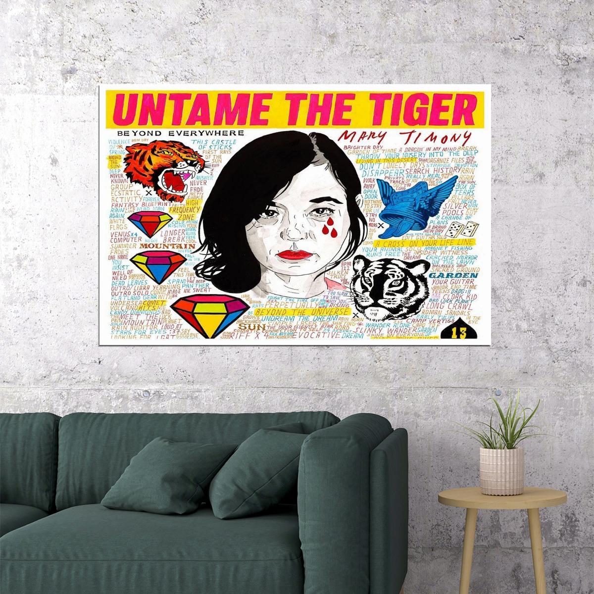 Mary Timony Untame The Tiger Celebrity American Singer Artist Poster Wall Art Print Home Wall Decor - xonomax