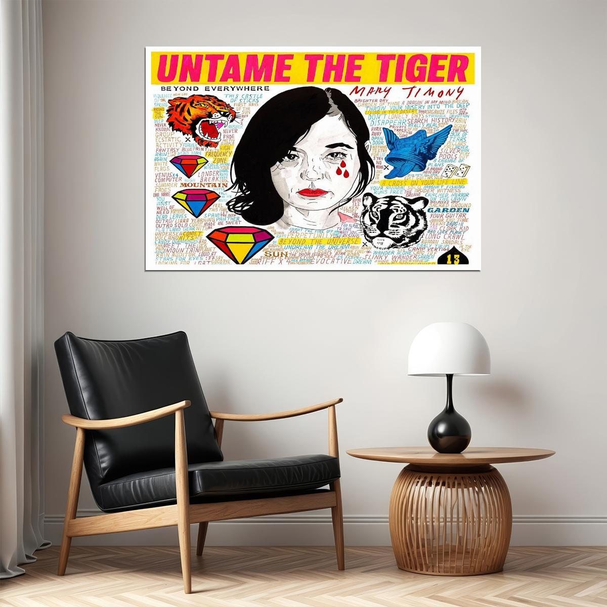 Mary Timony Untame The Tiger Celebrity American Singer Artist Poster Wall Art Print Home Wall Decor - xonomax