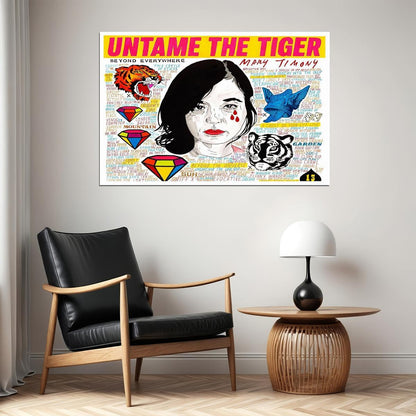 Mary Timony Untame The Tiger Celebrity American Singer Artist Poster Wall Art Print Home Wall Decor - xonomax