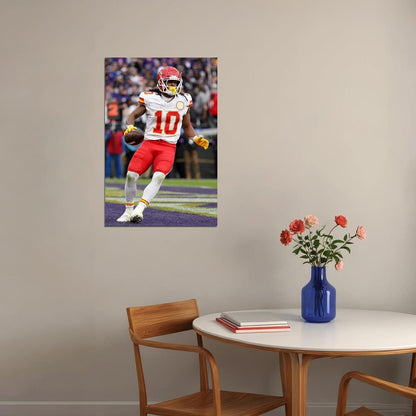 Pacheco Kansas Baltimore Touchdown Running Back Playoff Game Poster Wall Art Print Home Wall Decor - xonomax