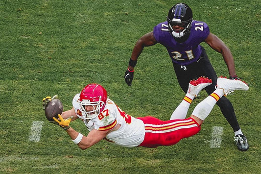 Travis Kelce Kansas Baltimore Pass Reception Record Touchdown Poster Wall Art Print Home Wall Decor