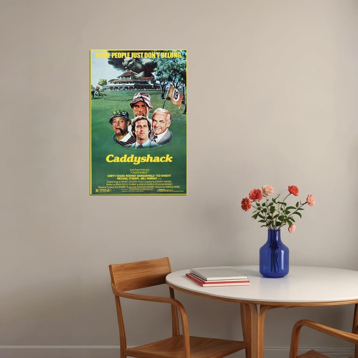 Caddyshack Comedy Sport Movie Cinema Film Poster Wall Art Print Home Wall Decor - xonomax