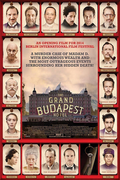 The Grand Budapest Hotel Adventure Comedy Movie Film Poster Wall Art Print Home Wall Decor - xonomax