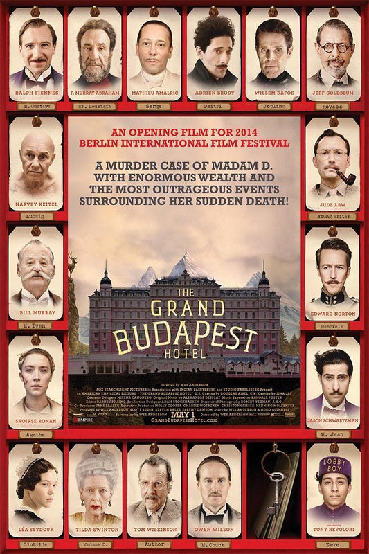 The Grand Budapest Hotel Adventure Comedy Movie Film Poster Wall Art Print Home Wall Decor - xonomax
