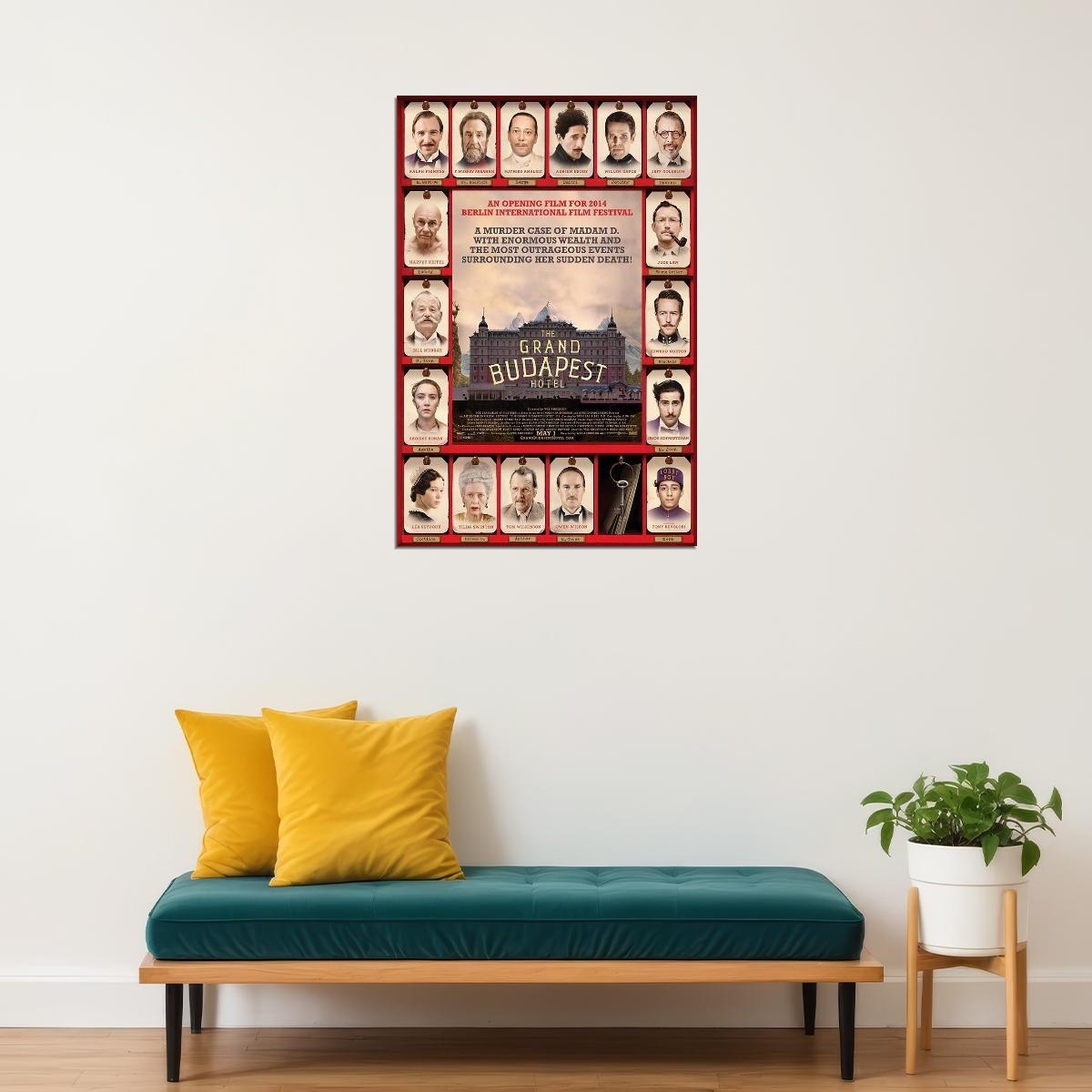 The Grand Budapest Hotel Adventure Comedy Movie Film Poster Wall Art Print Home Wall Decor - xonomax