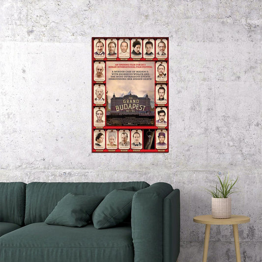 The Grand Budapest Hotel Adventure Comedy Movie Film Poster Wall Art Print Home Wall Decor - xonomax