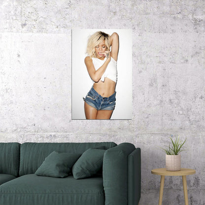 Rihanna Celebrity Barbadian Singer Actor Sexy Girl Poster Wall Art Print Home Wall Decor