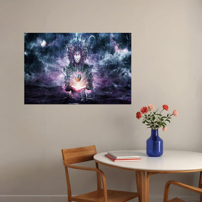 Budda Psychedelic Trippy Abstract Poster Wall Art Print Home Wall Decor - xonomax
