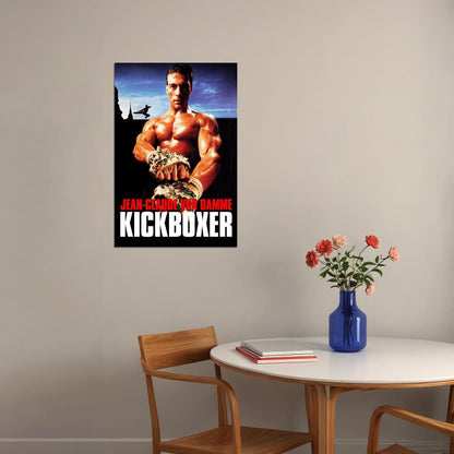 Jean Claude Van Damme Kickboxer Thriller Movie Film Poster Wall Art Print Home Wall Decor