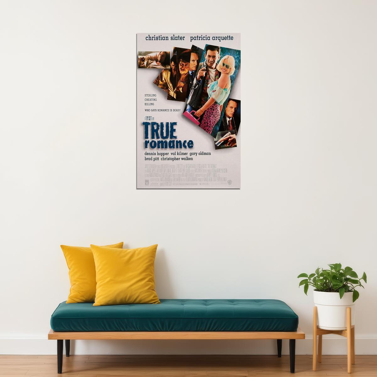 True Romance Crime Drama Classic Movie Film Poster Wall Art Print Home Wall Decor