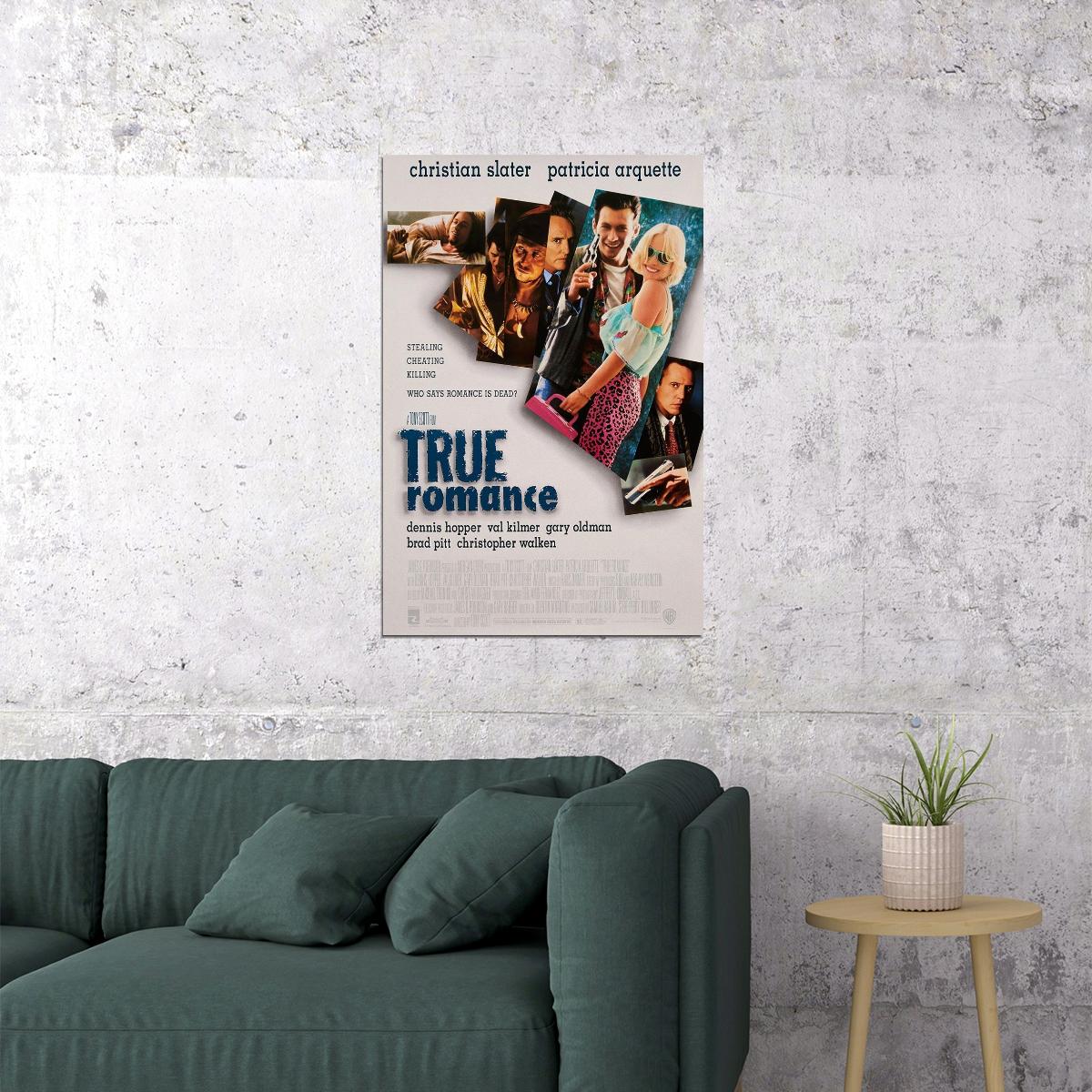 True Romance Crime Drama Classic Movie Film Poster Wall Art Print Home Wall Decor