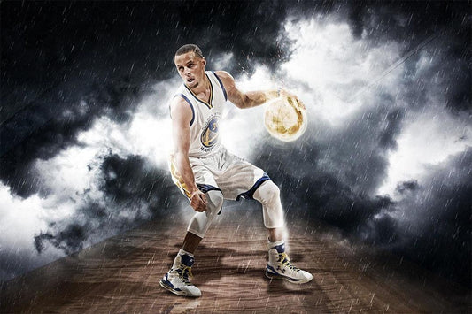 Stephen Curry Basketball American Player Sport Poster Wall Art Print Home Wall Decor - xonomax