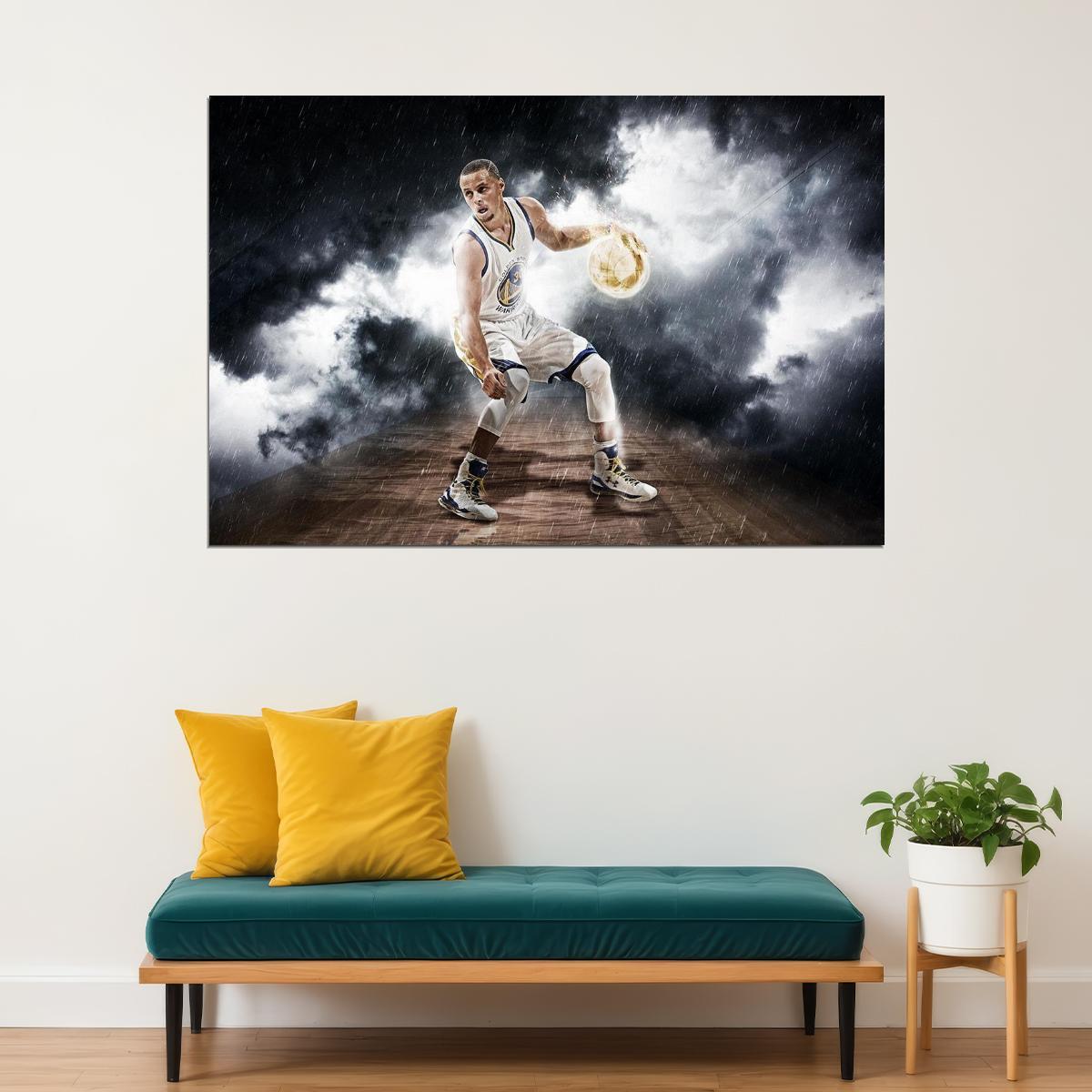 Stephen Curry Basketball American Player Sport Poster Wall Art Print Home Wall Decor - xonomax