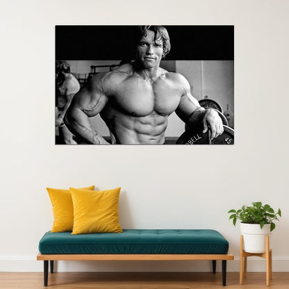 Arnold Schwarzenegger Bodybuilding Motivational Sports Poster Wall Art Print Home Wall Decor - xonomax