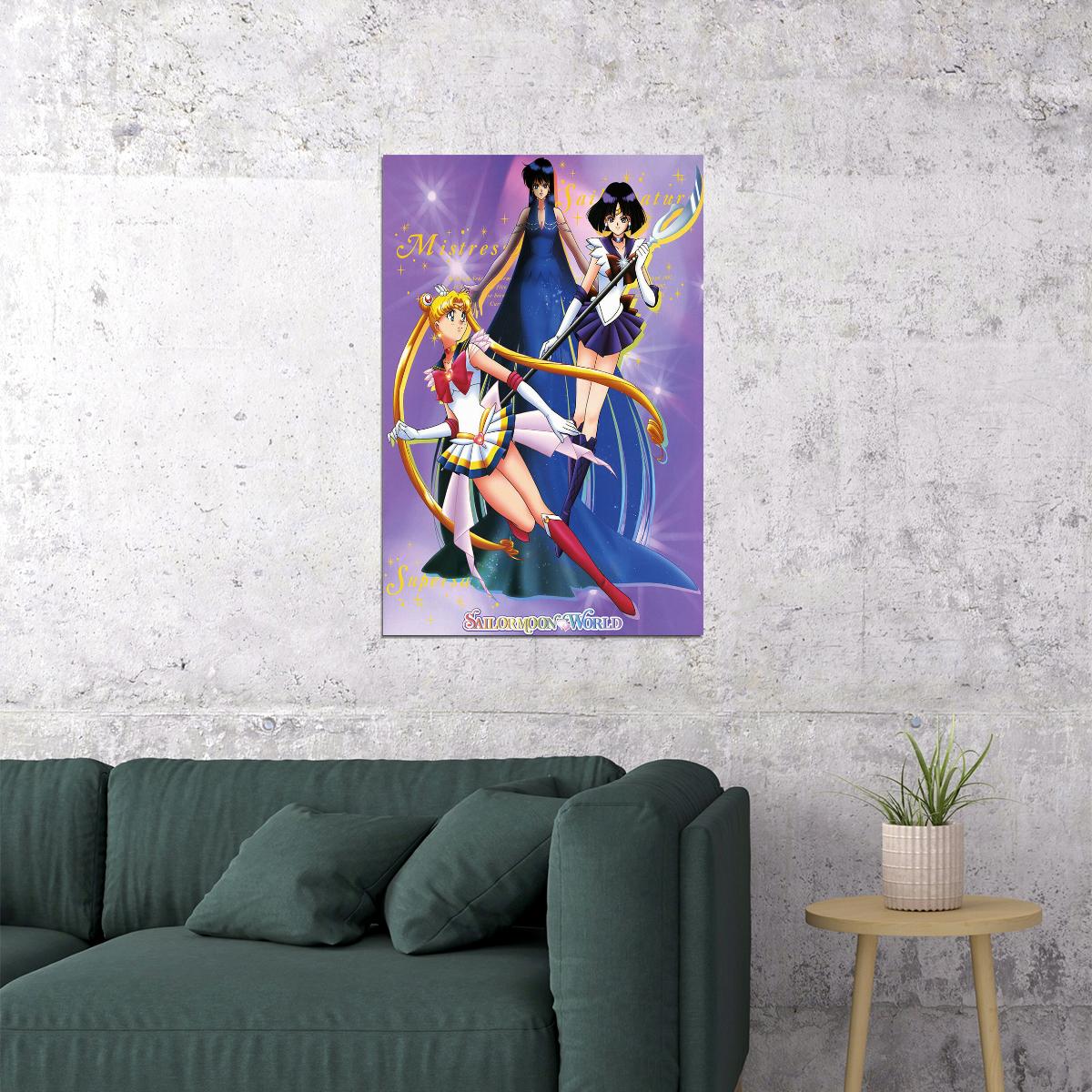 Sailor Moon Adventure Action Anime Tv Series Movie Poster Wall Art Print Home Wall Decor