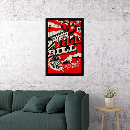 Kill Bill Action Thriller Crime Classic Movie Gift Poster Wall Art Print Home Wall Decor - xonomax