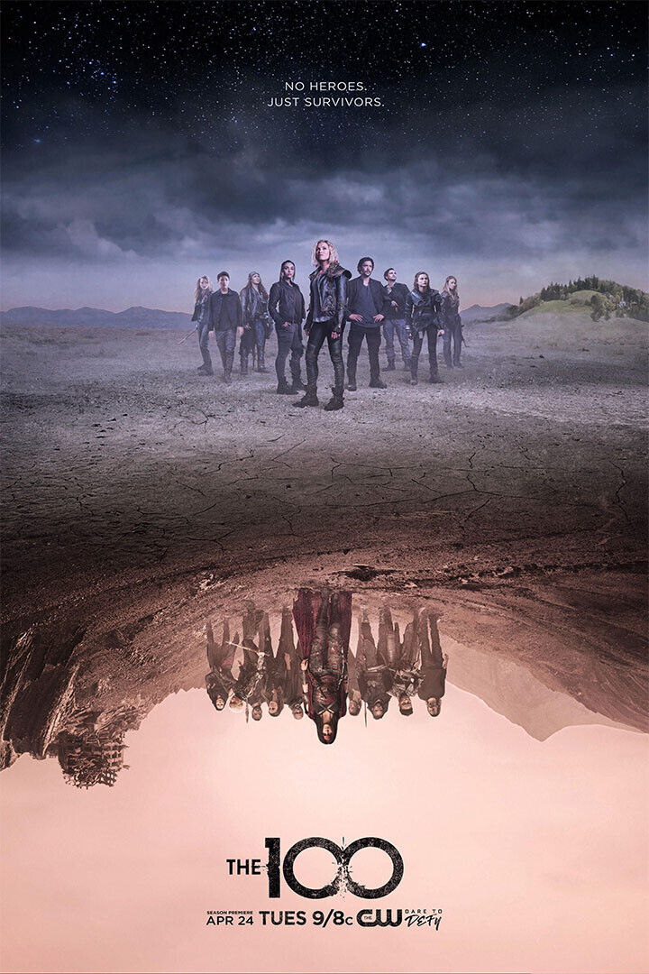The 100 Season 5 Science Fiction Tv Series Movie Poster Wall Art Print Home Wall Decor - xonomax