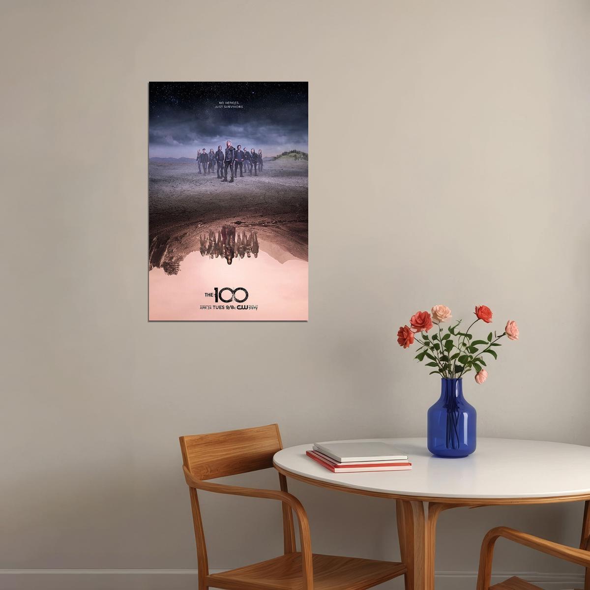 The 100 Season 5 Science Fiction Tv Series Movie Poster Wall Art Print Home Wall Decor - xonomax