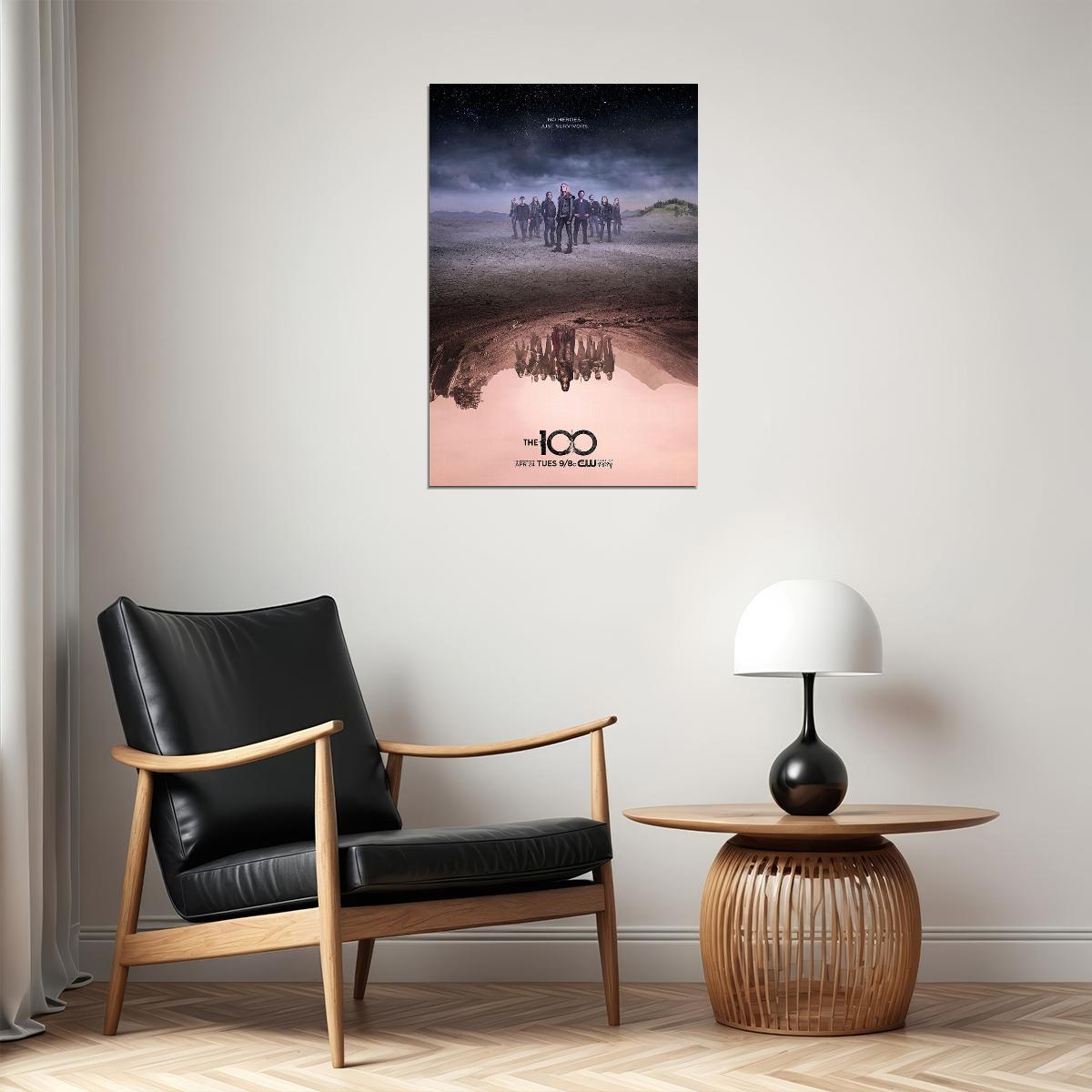The 100 Season 5 Science Fiction Tv Series Movie Poster Wall Art Print Home Wall Decor - xonomax